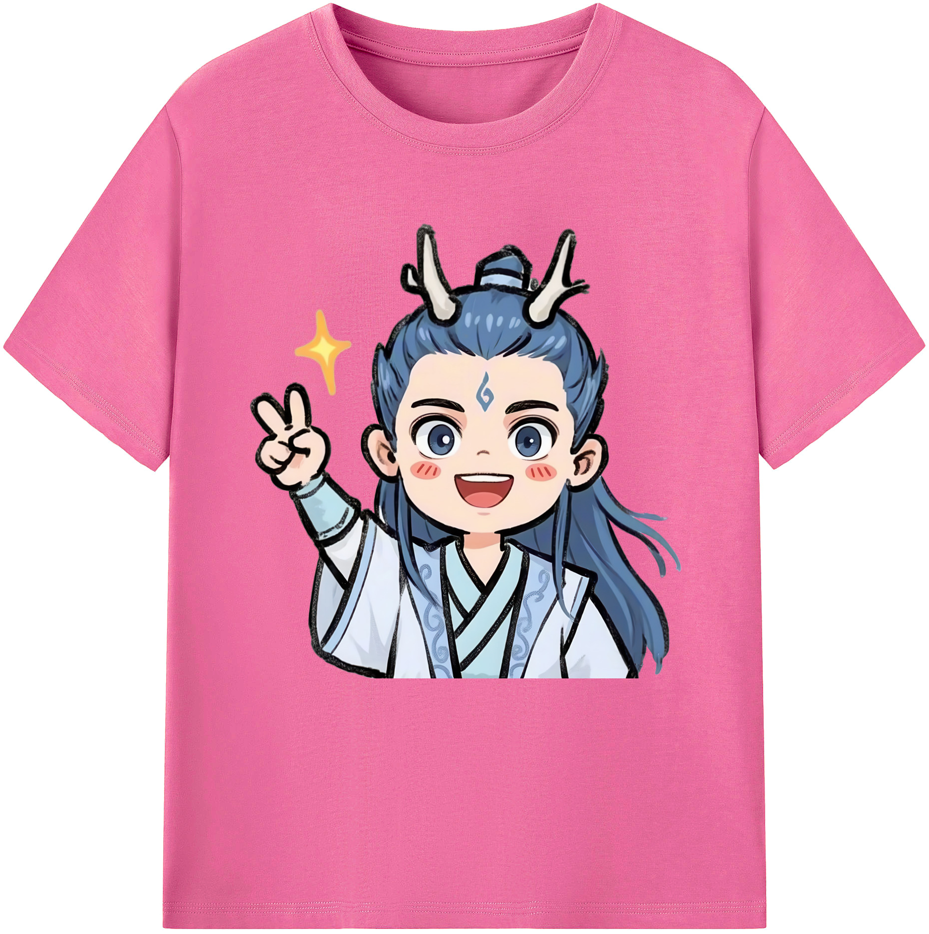 （画像用） Ne Zha 2 ナタ 魔童の大暴れ レディースカジュアルプリントTシャツ（綿100％）